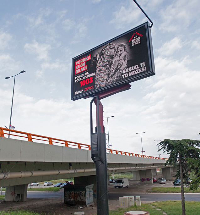 11 Meters High Single Sided LED Digital Billboard – ARTHS Studio Čubra